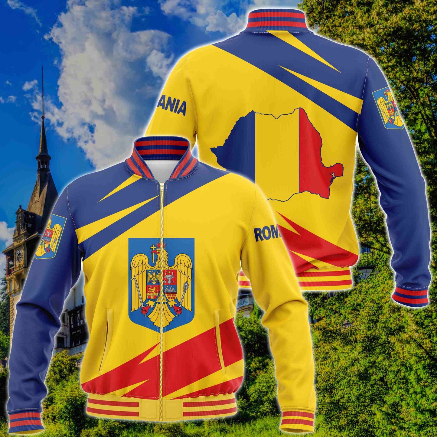 Romania Coat Of Arms Special Version Unisex Adult Shirts