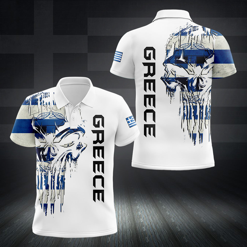 Greece Skull Flag Unisex Adult Shirts