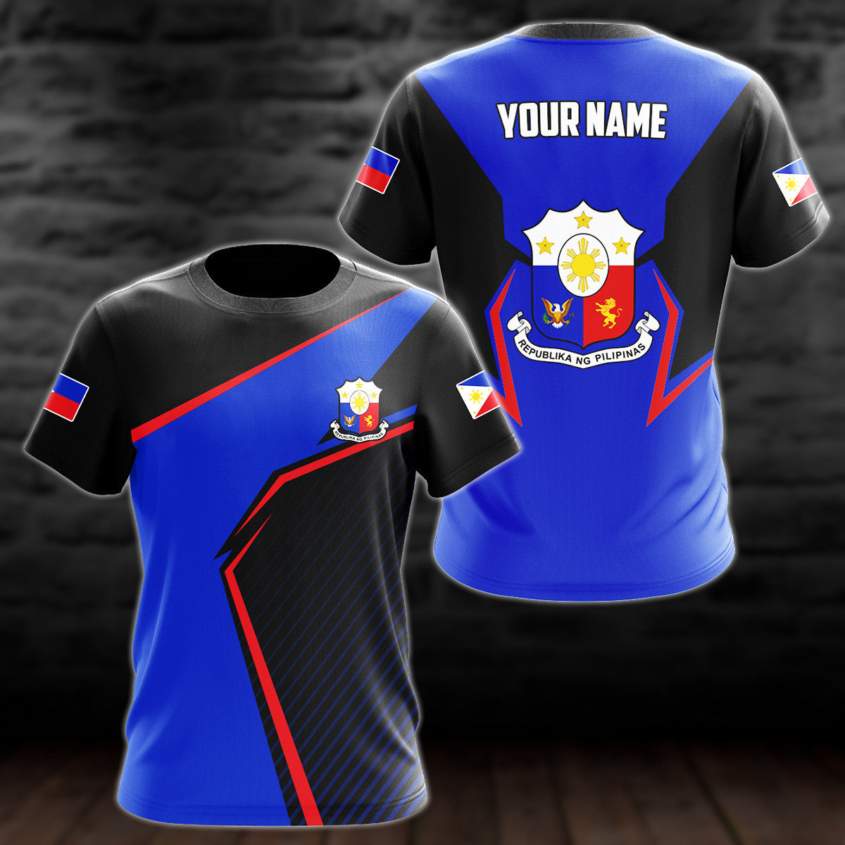 Customize Philippines Coat Of Arms Victory P2 Unisex Adult Shirts