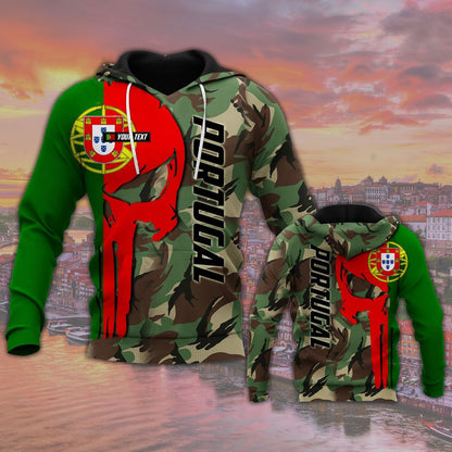 Portugal Totenkopf Unisex Erwachsene Hoodies