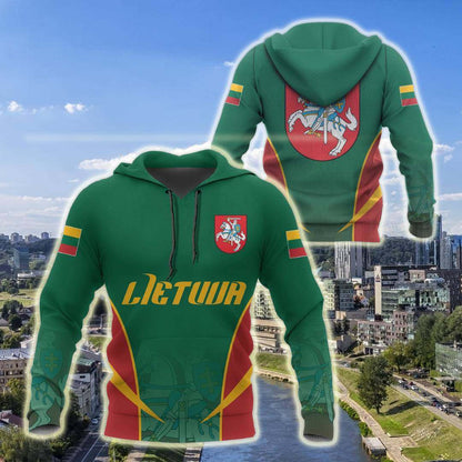 Lithuania Active Unisex Adult Hoodies