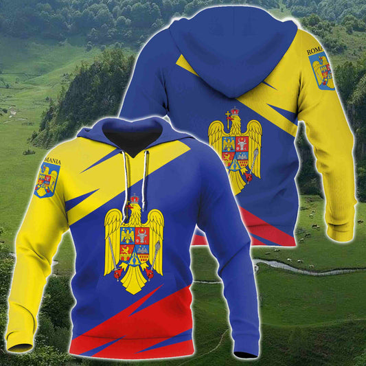 Romania Coat Of Arms Unisex Adult Hoodies