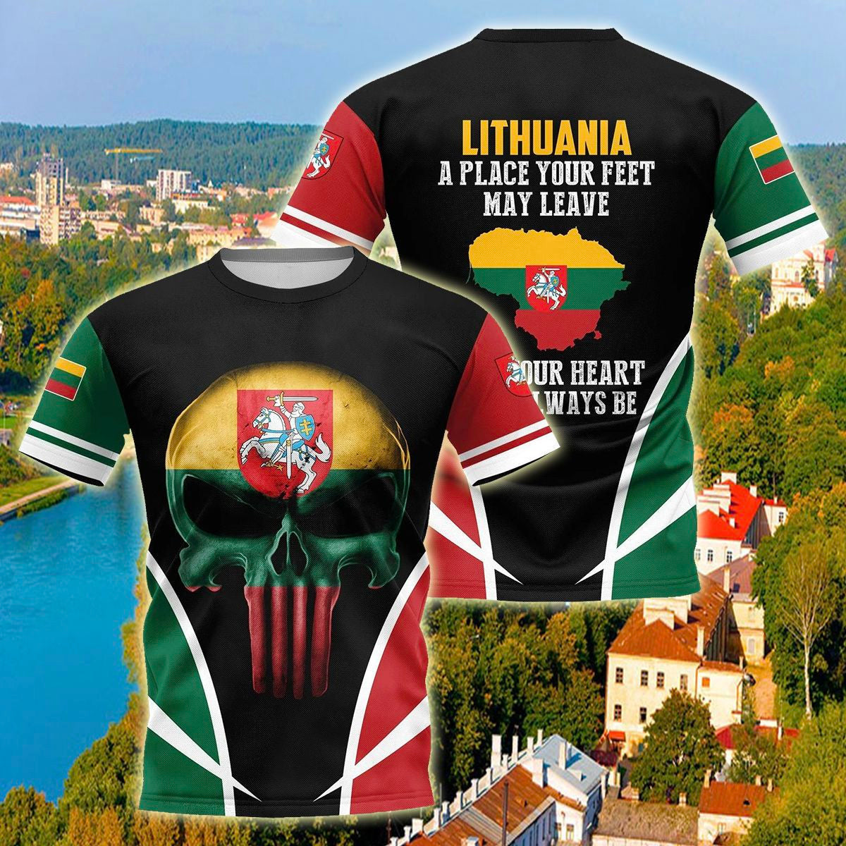 Lithuania Skull Special Unisex Adult Shirts