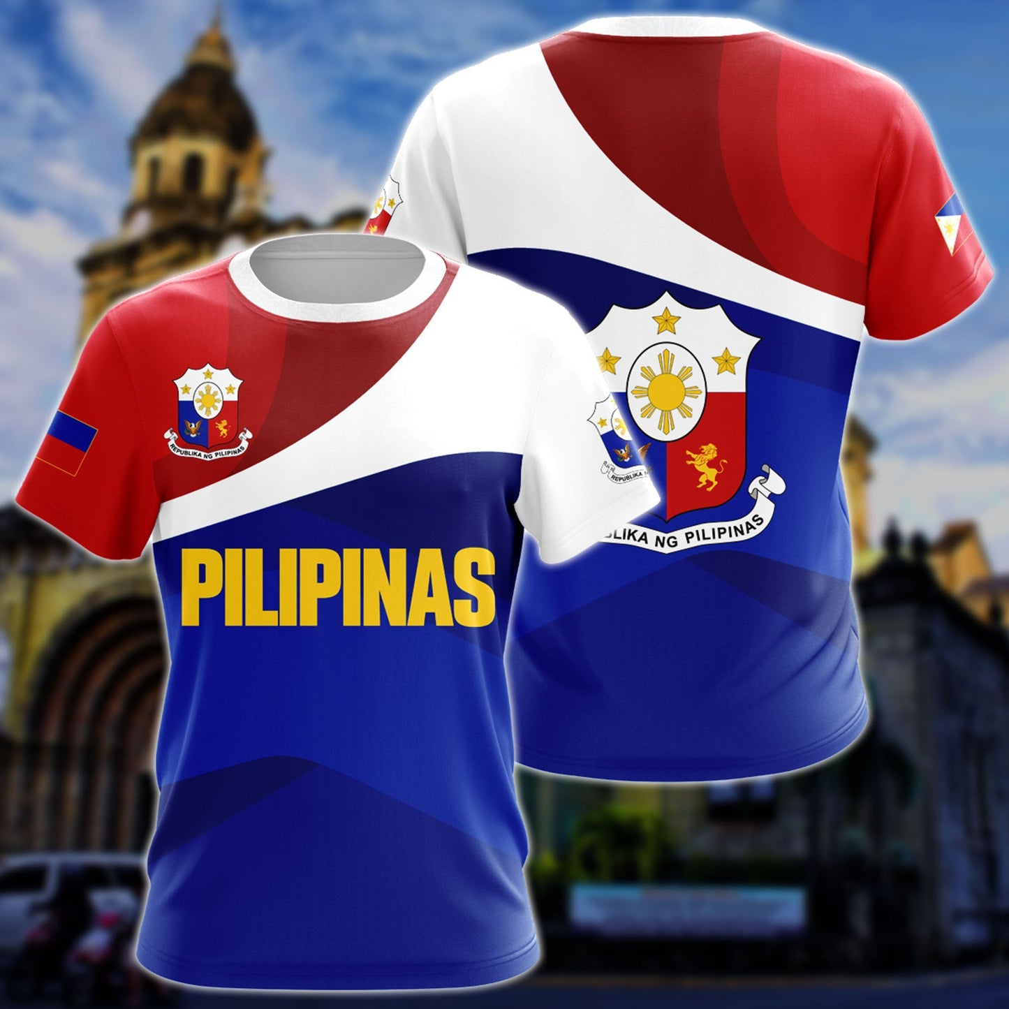 Philippinen Wappen Unisex Erwachsene Shirts