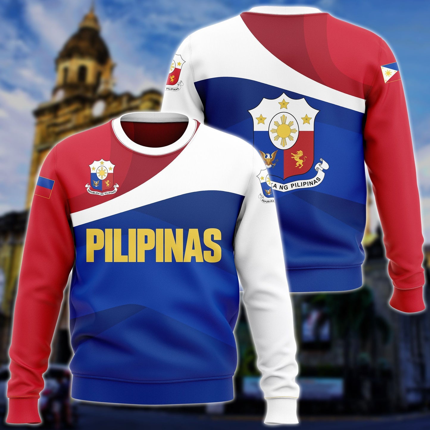 Philippinen Wappen Unisex Erwachsene Shirts