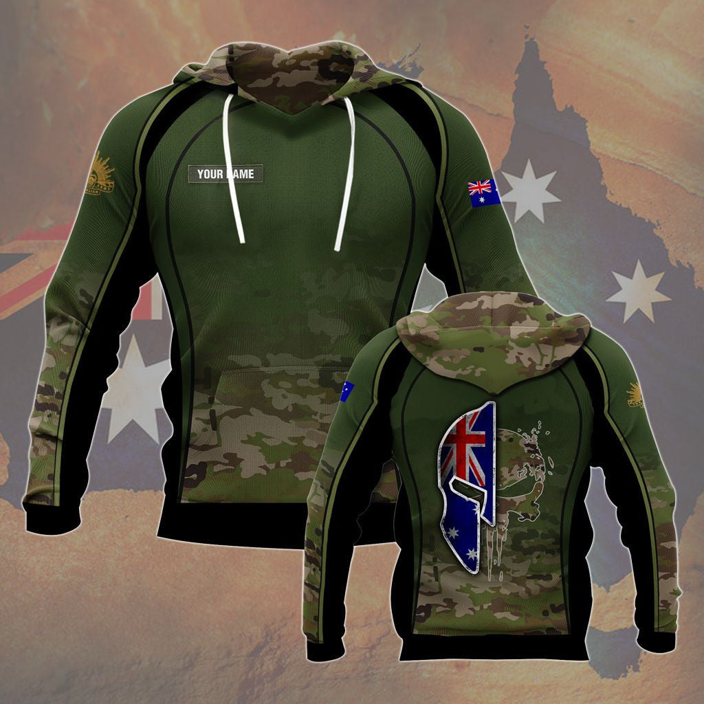 Personalisieren Sie Australian Army V2 Unisex-Kapuzenpullover für Erwachsene