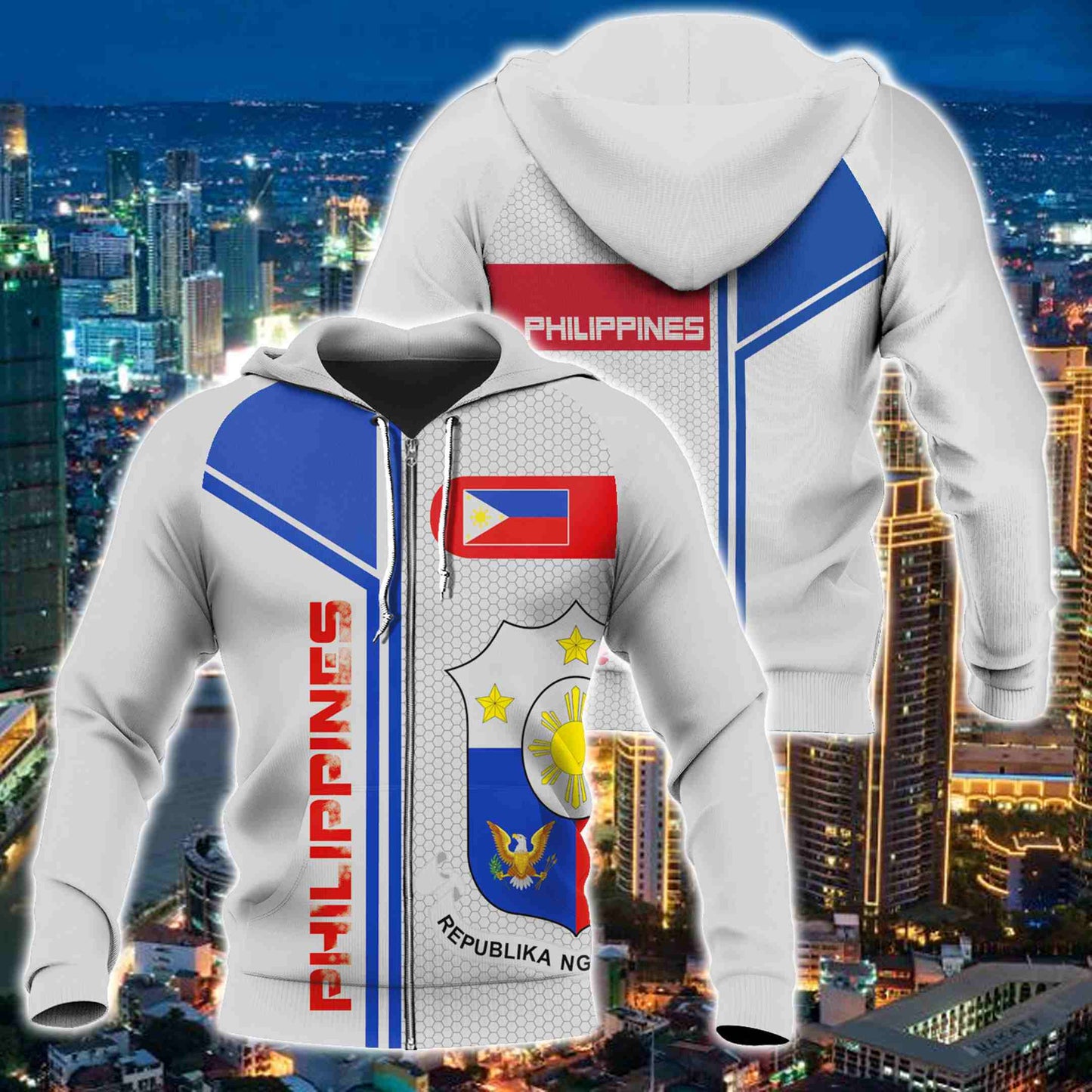 Philippinen Wappen Unisex Erwachsene Hoodies