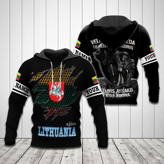 Litauen 3D Unisex Erwachsene Hoodies Personalisieren