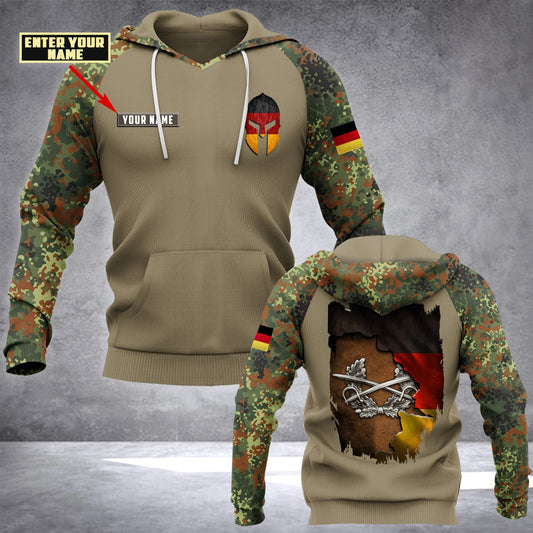 Personalisiere die Kapuzenpullover mit Logo und Flagge der Deutschen Armee für Unisex Erwachsene