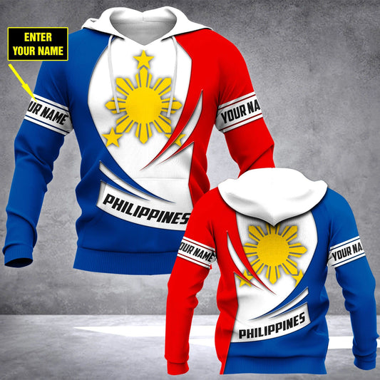 Customize Philippines Coat Of Arms - New Form Unisex Adult Hoodies