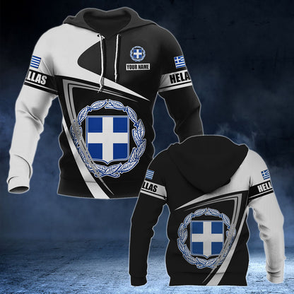 Hellas Wappen anpassen - Flagge V3 Unisex Erwachsene Hoodies