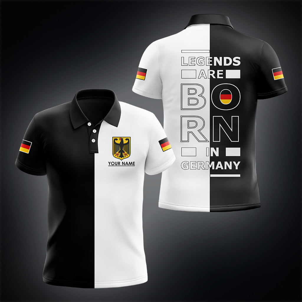 Benutzerdefinierte Name Legends Are Born in Germany Unisex Erwachsene Shirts