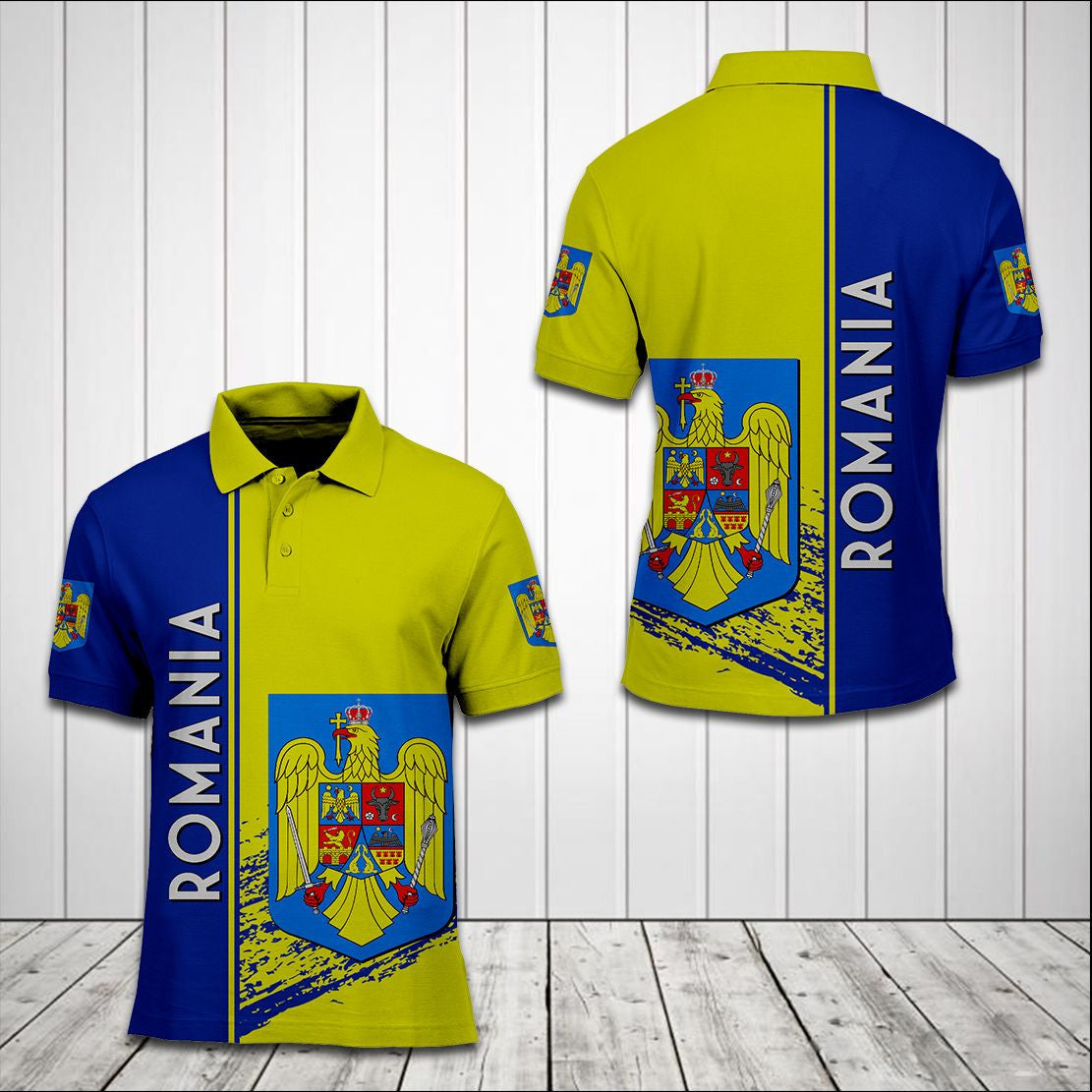 Rumänien Wappen 3D Special Unisex Erwachsene Shirts