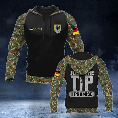 Benutzerdefinierte Name Deutsche Armee Nur die Spitze, die ich verspreche Unisex Erwachsene Shirts