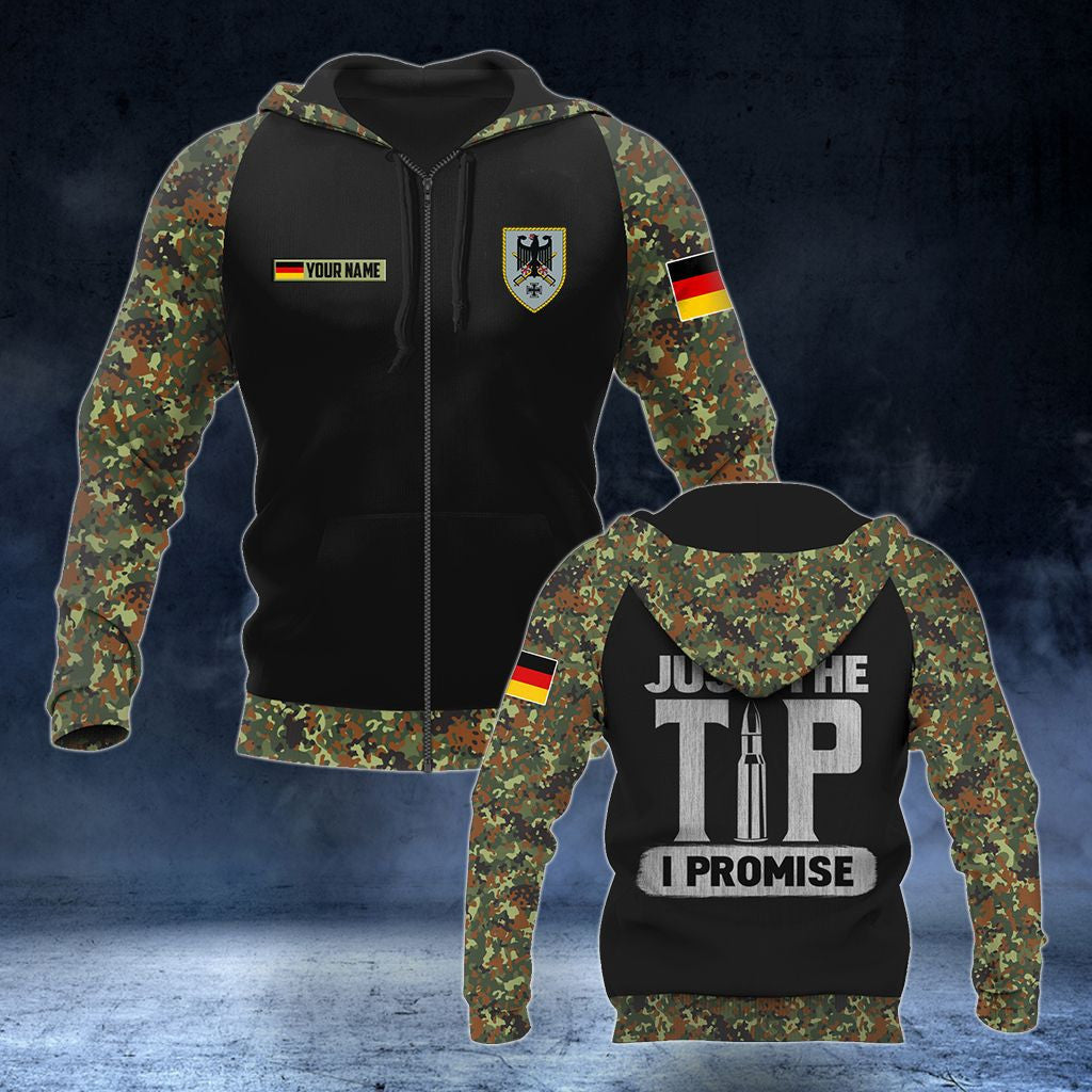 Custom Name German Army Just The Tip I Promise Unisex Adult Shirts