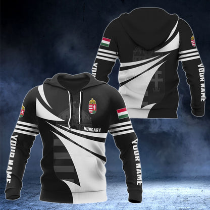 Customize Hungary Coat Of Arms Style 3D Print Unisex Adult Hoodies