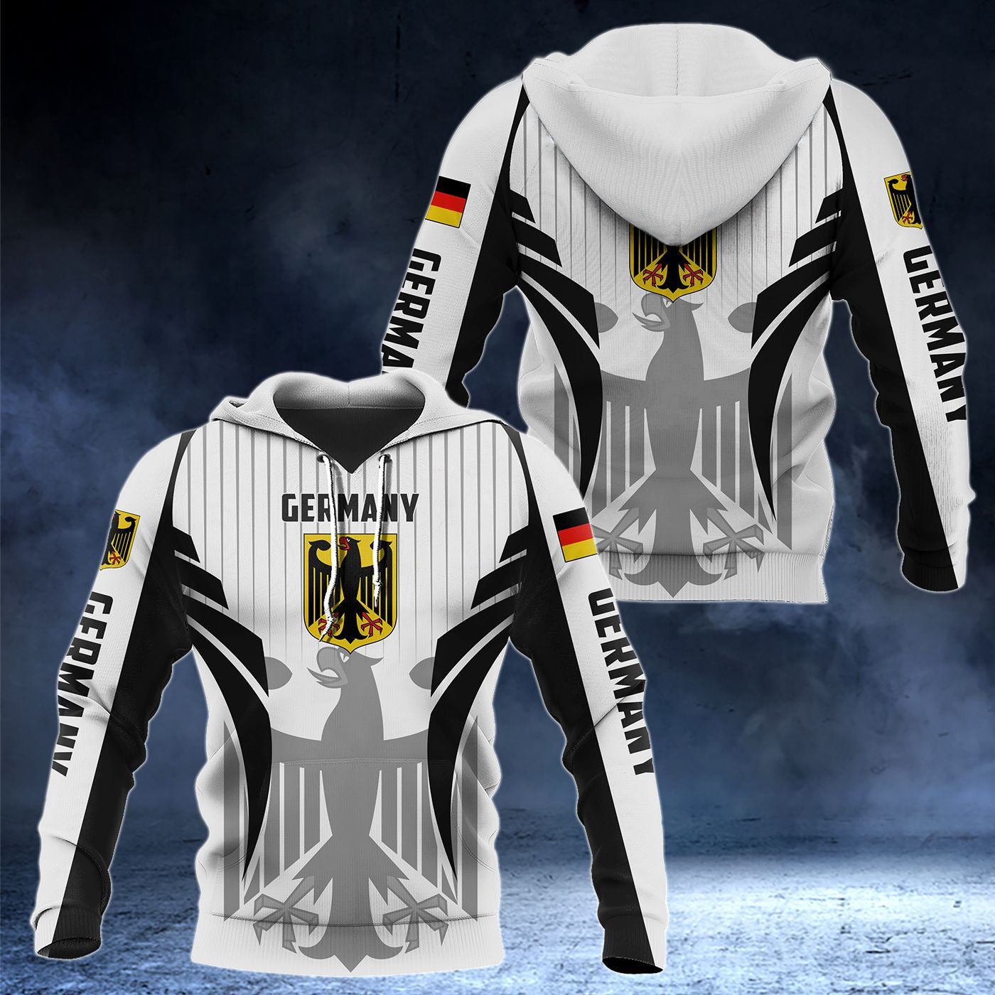 Deutschland Wappen Sonderform Unisex Erwachsene Hoodies