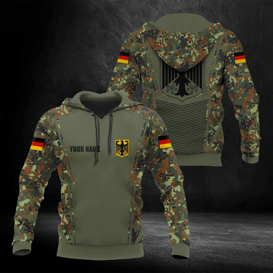 Anpassen Deutschland Camouflage Coat Arm Machine Unisex Erwachsene Shirts