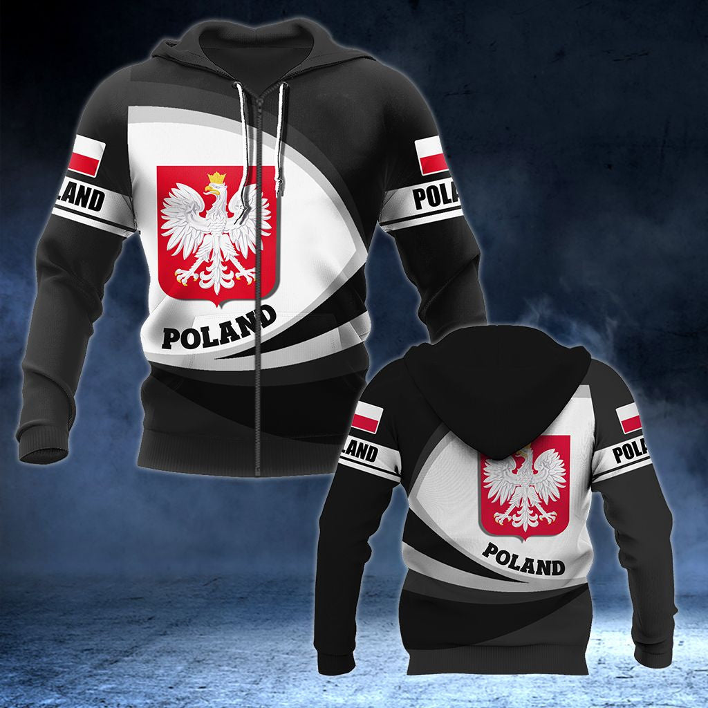 Wappen Polens – Neue Form Unisex Erwachsene Hoodies