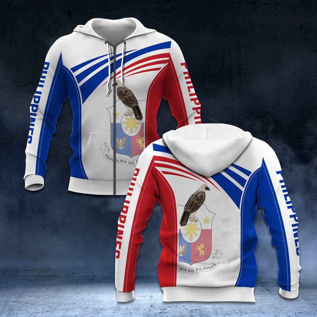 Philippines Coat Of Arms Design Unisex Adult Hoodies