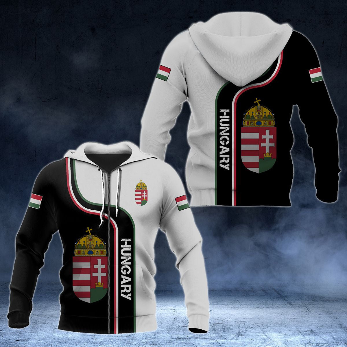 Hungary Line Color Unisex Adult Hoodies