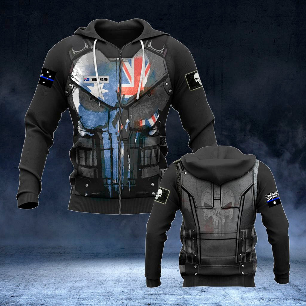 Personalisieren Sie australische Polizei 3D Armor Unisex Erwachsene Hoodies