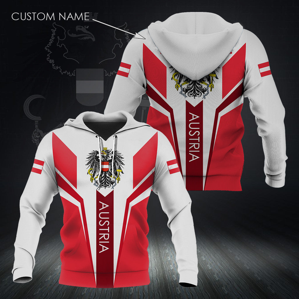 Custom Name Austria Coat Of Arms Design Unisex Adult Shirts