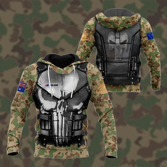 Personalisiere die 3D-Rüstung der australischen Armee – Camouflage, Unisex, für Erwachsene