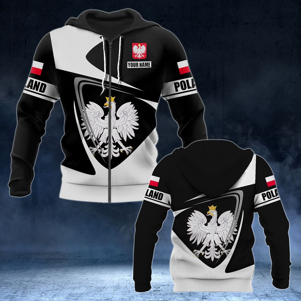 Polen Wappen - Flagge V2 Unisex Erwachsene Hoodies anpassen