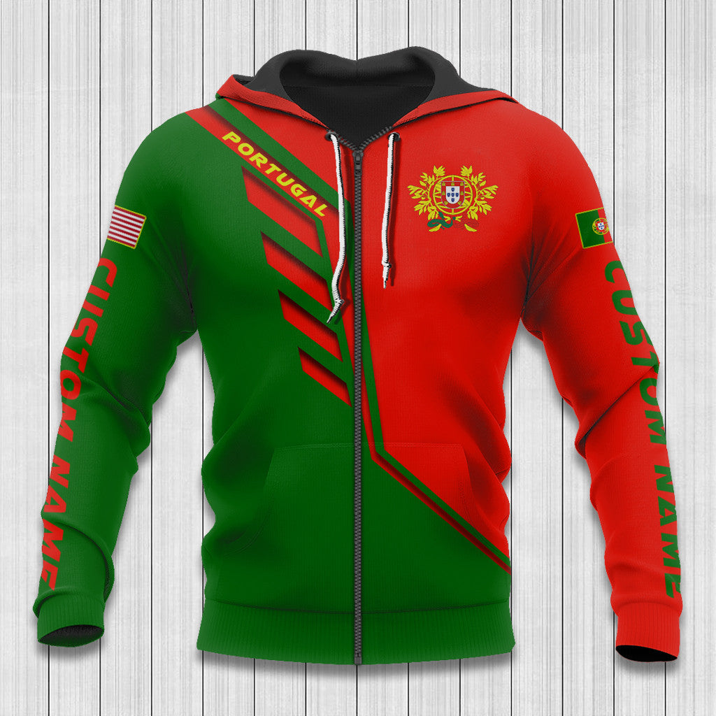 Portugal Hoodies - benutzerdefinierte Name Portugal Hoodie Portugal Flagge Flügel