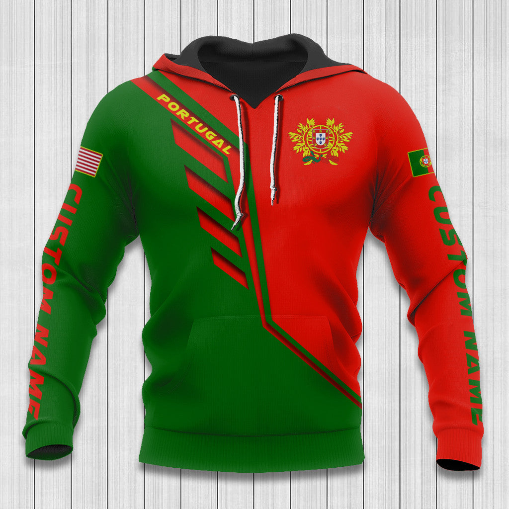 Portugal Hoodies - benutzerdefinierte Name Portugal Hoodie Portugal Flagge Flügel