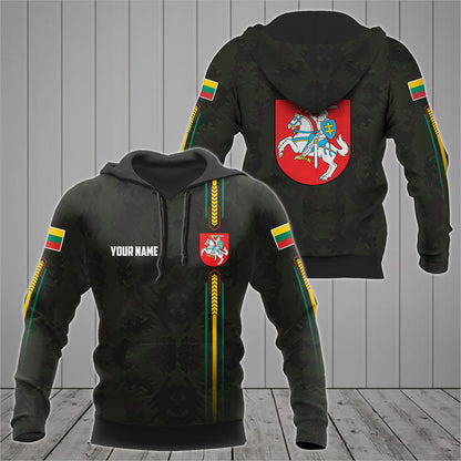 Customize Lithuania Coat Of Arms Camo Plus Unisex Adult Shirts