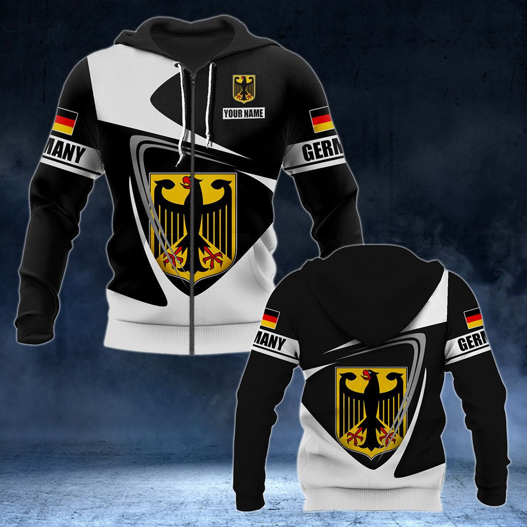 Customize Germany Coat Of Arms - Flag V2 Unisex Adult Hoodies