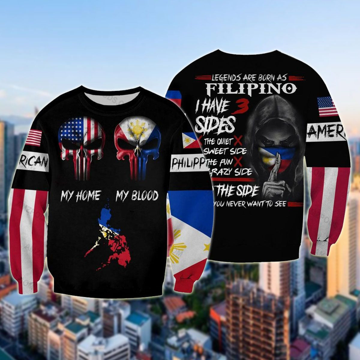 American My Home Philippines My Blood Style Unisex Adult Shirts