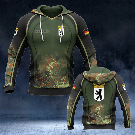 Sweat à capuche unisexe pour adulte avec motif camouflage Berlin Coat Of Arms V2