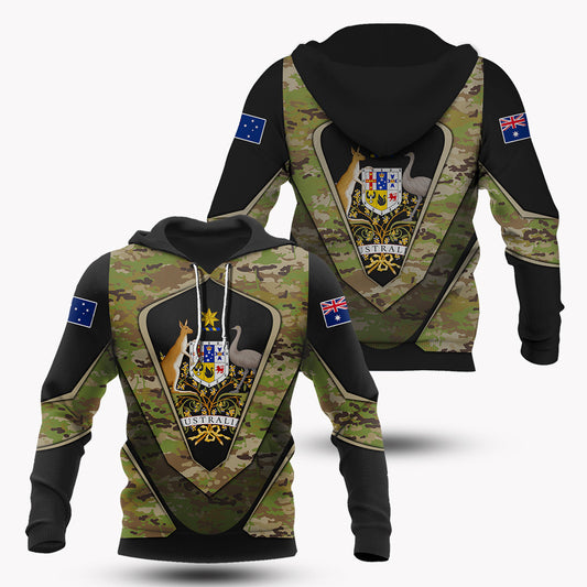 Unisex Shirts Australia Coat Of Arms Camouflage Army