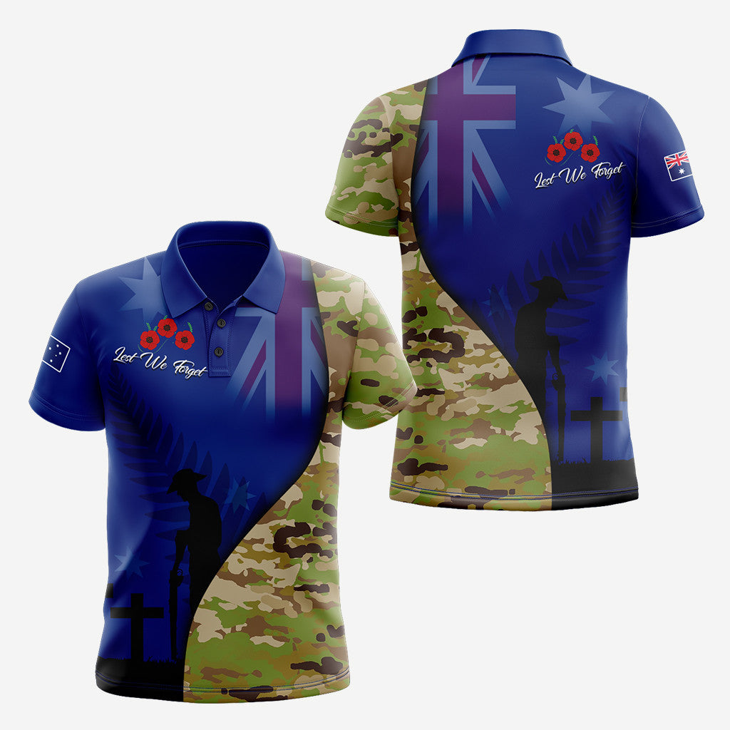 Australia Camo Anzac Day Poppy Unisex Adult Shirts