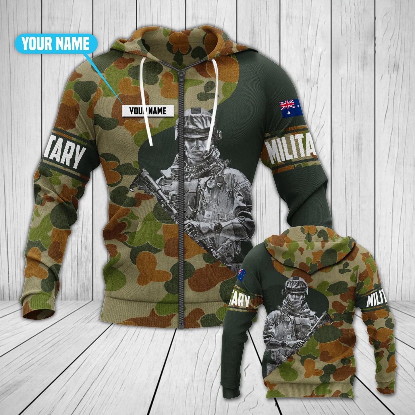 Customize Australian Army Military Unisex Adult Hoodies