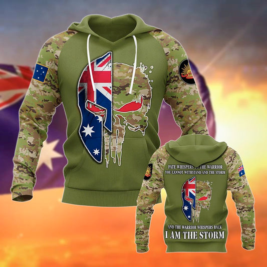 Drapeau de casque camouflage tête de mort de l'armée australienne unisexe pour adulte