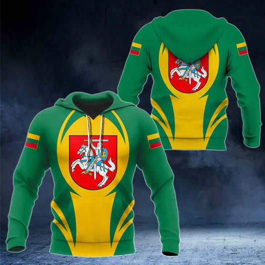 Lithuania Coat Of Arms 3D Form Unisex Adult Hoodies