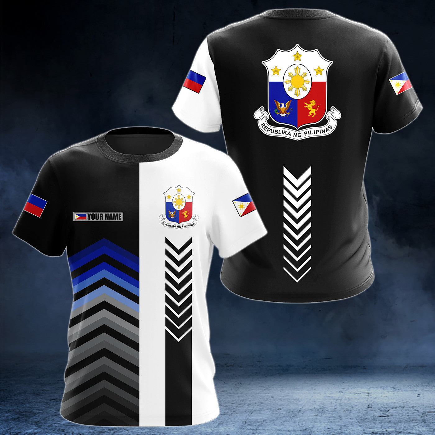 Customize Coat Of Arms Philippines Speed Style Unisex Adult Shirts