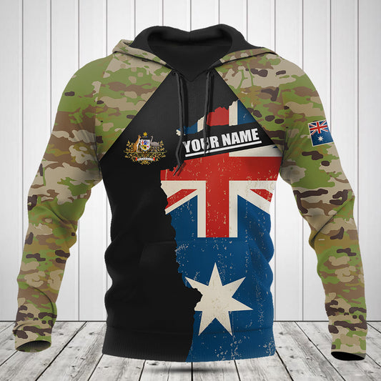 Passen Sie Australien Wappen Camouflage Shirts