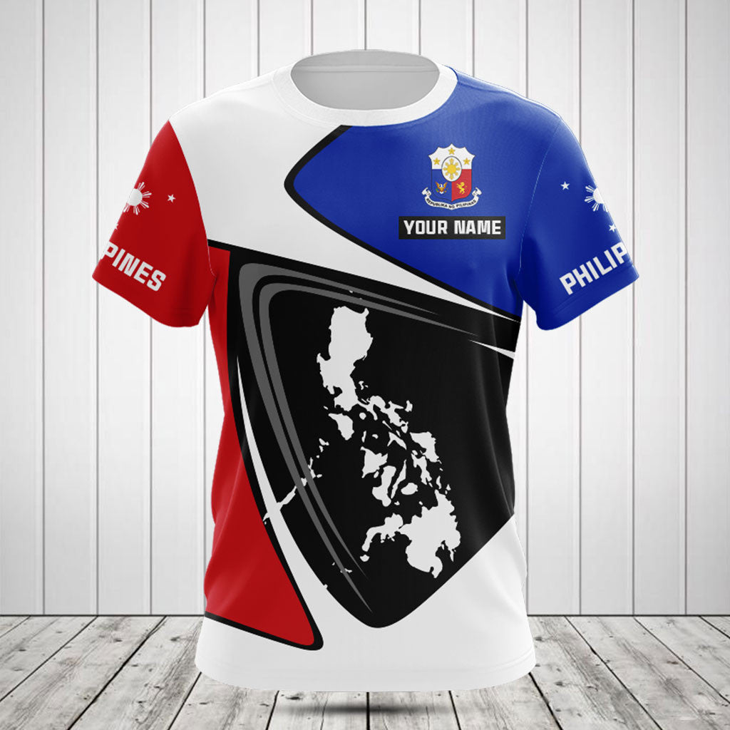 Customize Philippines Flag And Map Shirts