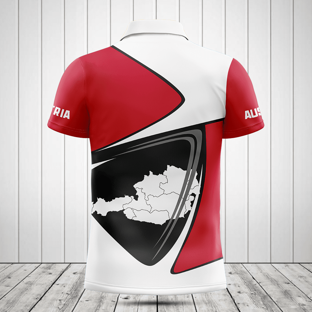 Customize Austria Flag And Map Shirts