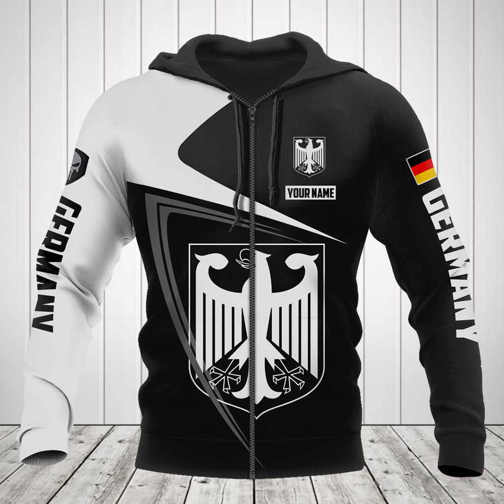 Deutschland Symbol Schwarz Und Weiß Schädel Shirts Anpassen