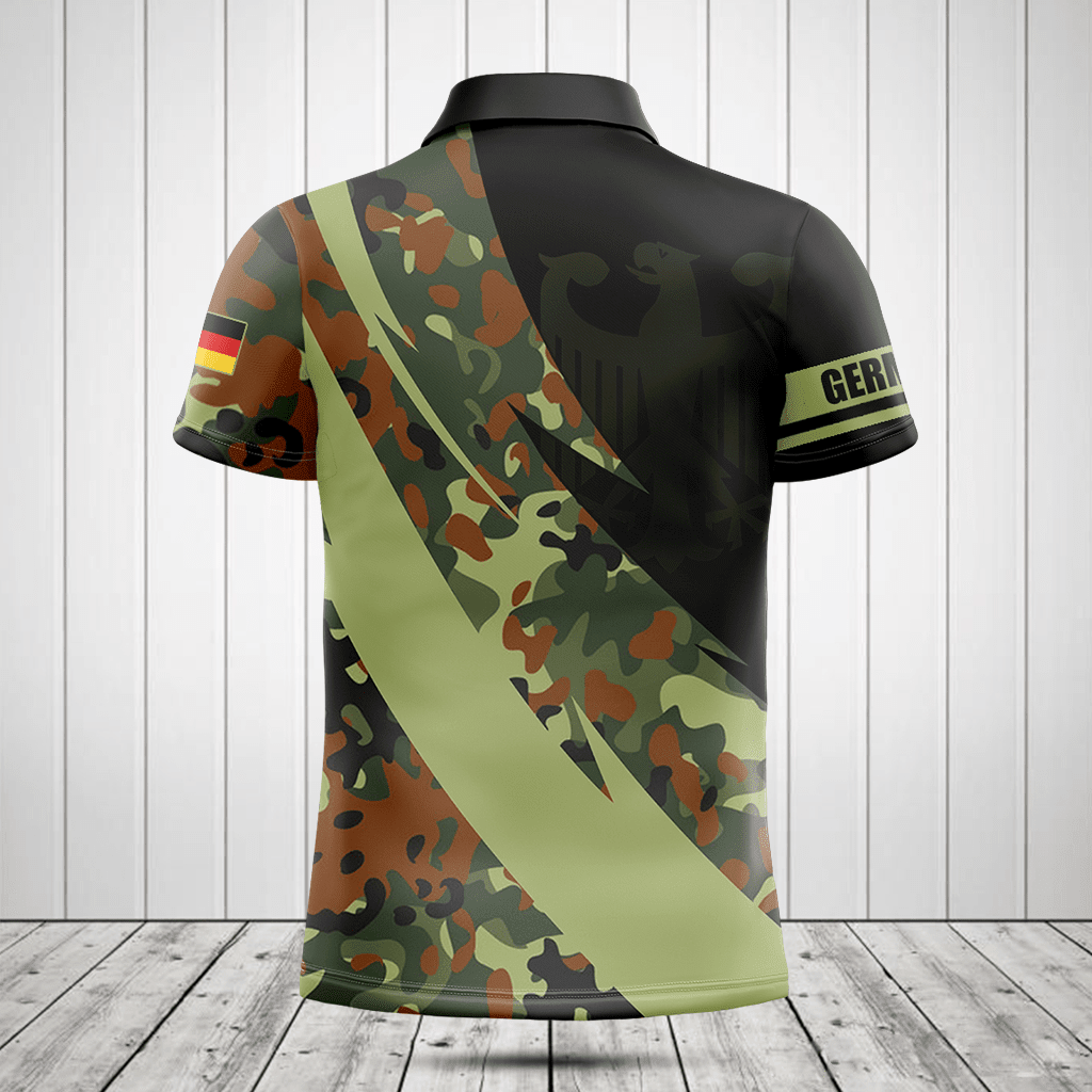 Customize Germany Coat Of Arms Camo Fire Style Shirts