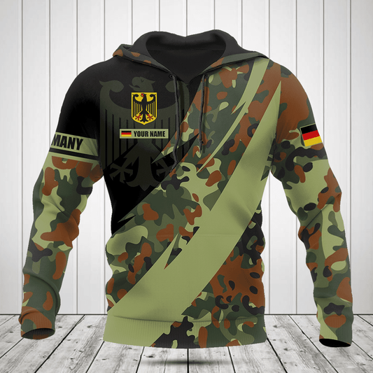 Customize Germany Coat Of Arms Camo Fire Style Shirts