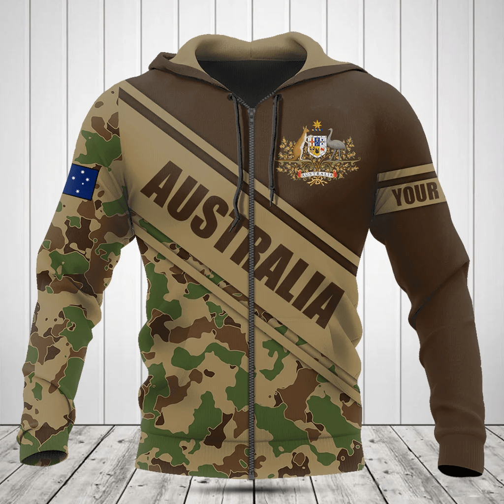 Passen Sie Australien Wappen Camouflage 3D Shirts