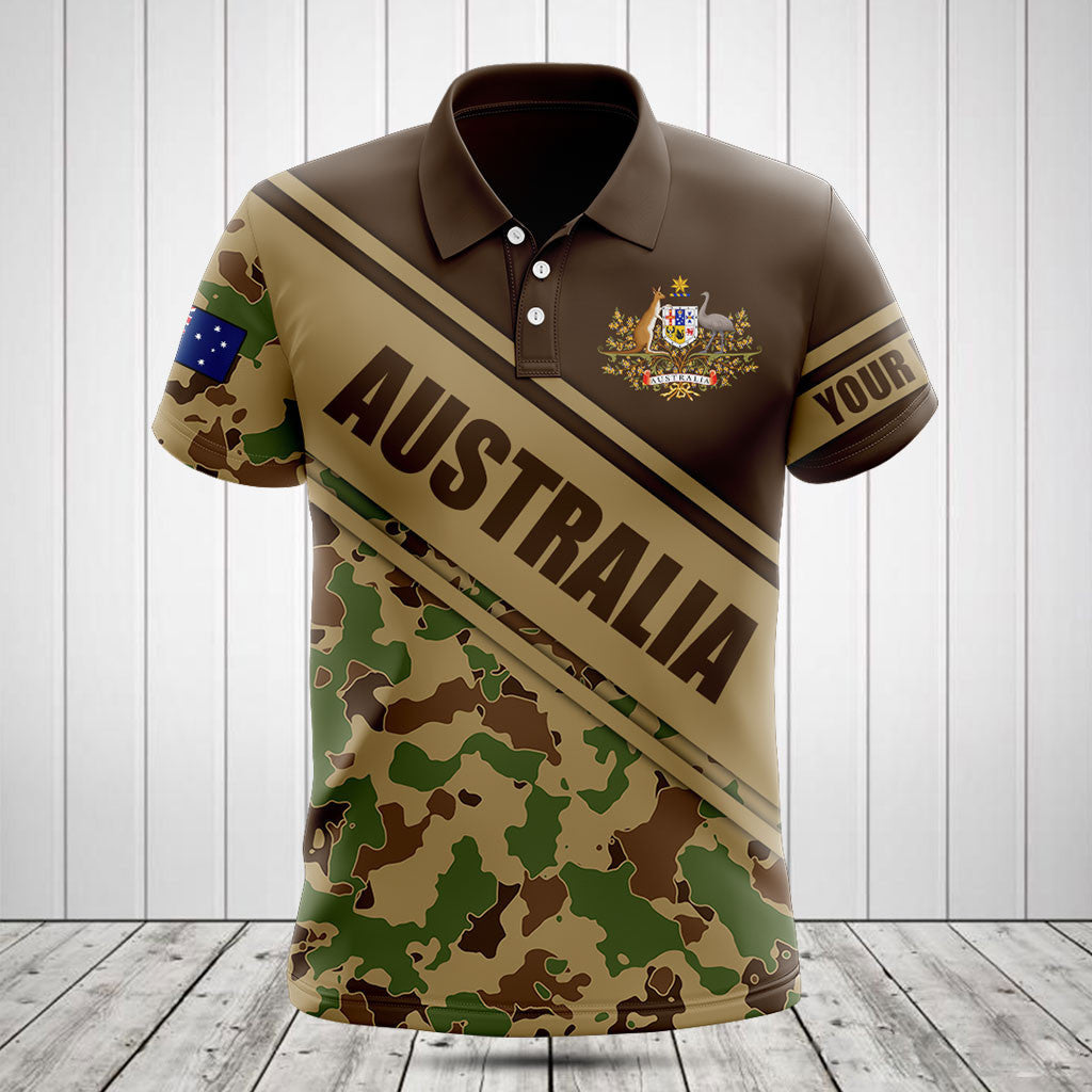 Customize Australia Coat Of Arms Camouflage 3D Shirts