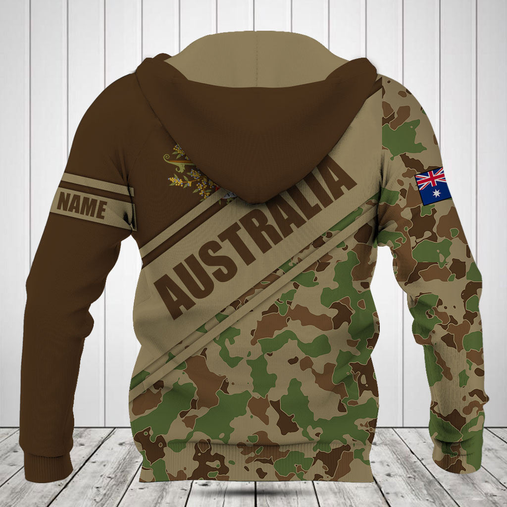 Customize Australia Coat Of Arms Camouflage 3D Shirts